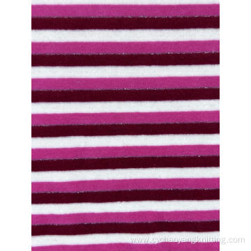 Medium Weight 350gsm Striped Velvet Fabric For Sofa